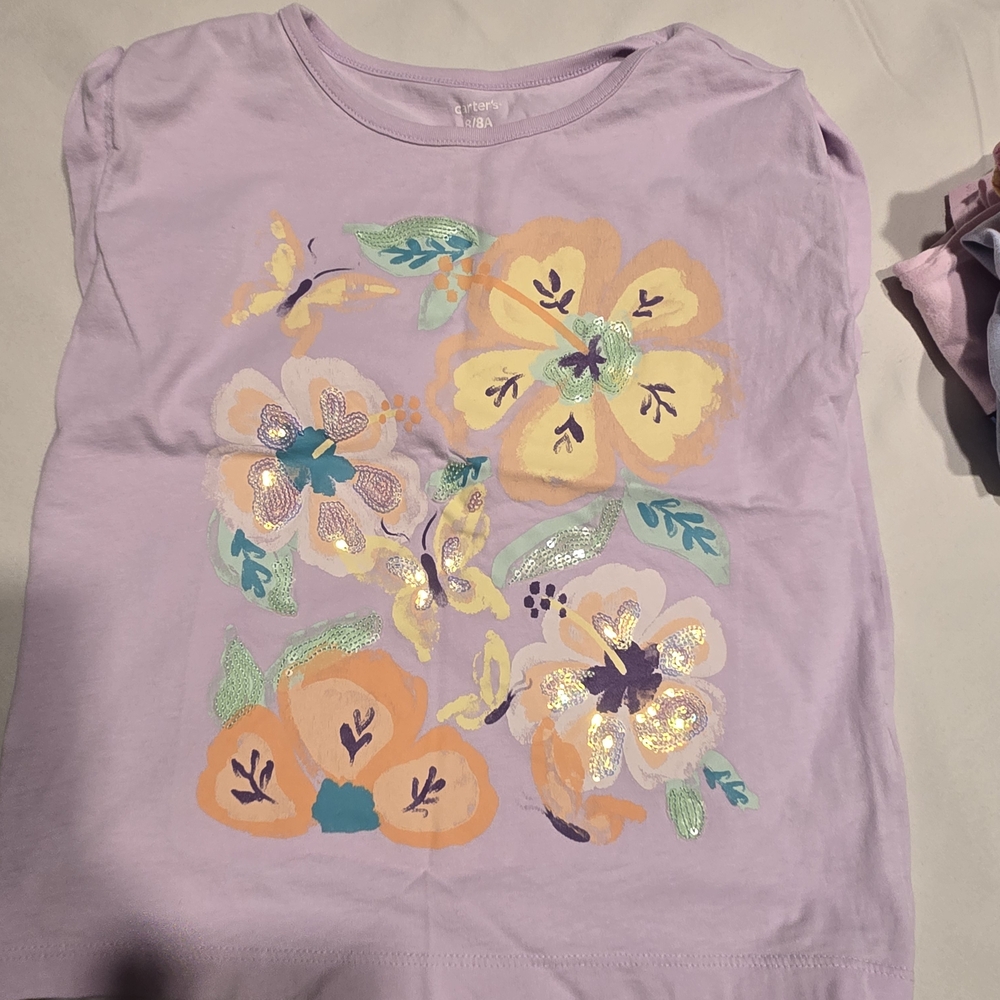 Carter's Vibrant Purple and Pink Short Sleeve Tees - Picture 9 of 16